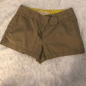 Khaki J. Crew Chino Shorts